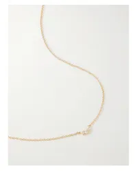 Stone & Strand Dainty Trio Kette aus 14 Karat  mit Diamanten Gold