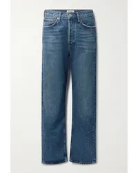 AGOLDE Net Sustain 90s Halbhohe Jeans Blau