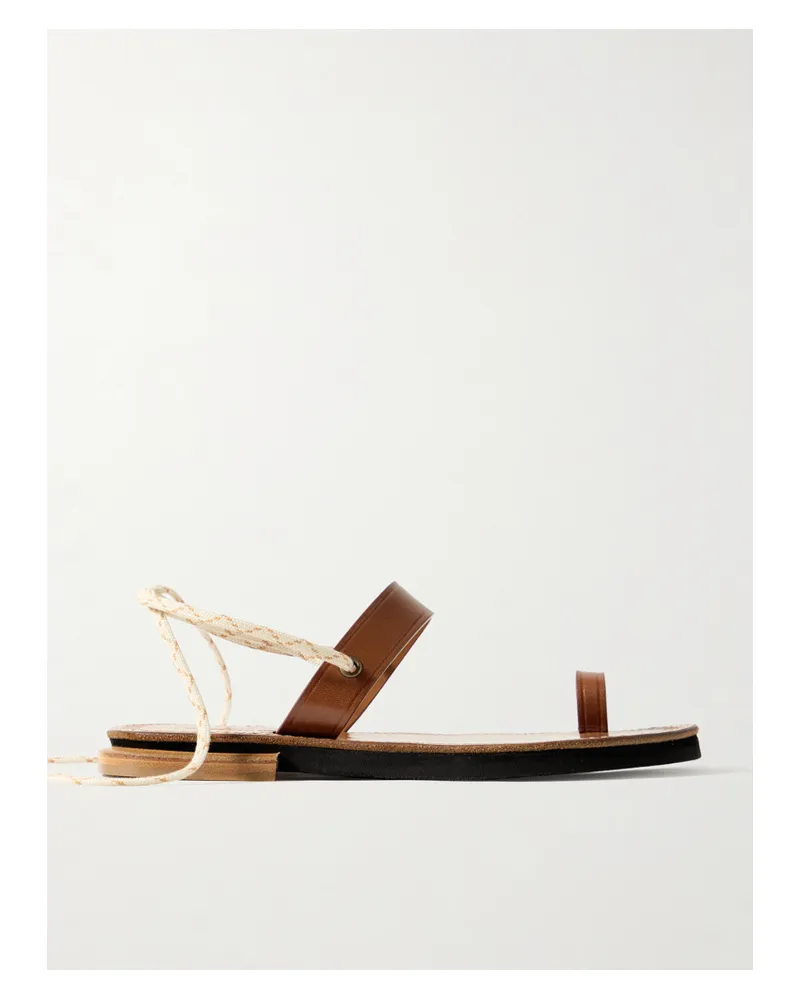 Dries van Noten Sandalen Aus Leder - Braun Braun