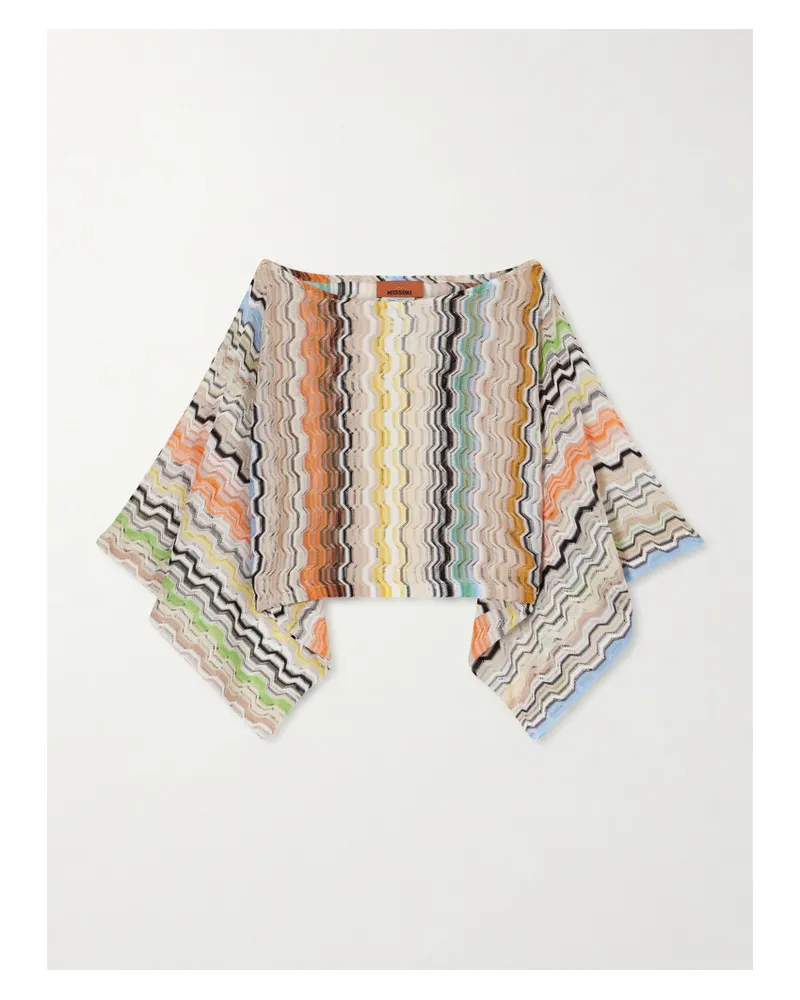 Missoni Striped Crochet-knit Top - Multi Multi