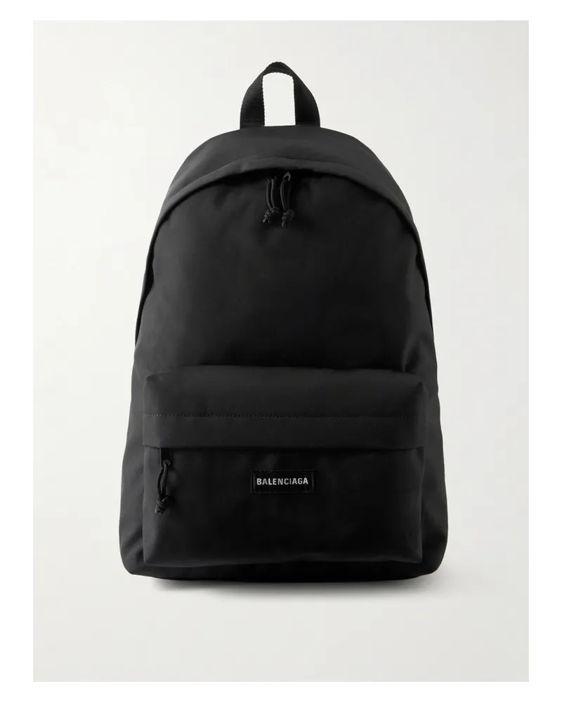 Balenciaga Explorer Canvas Backpack - Black Black
