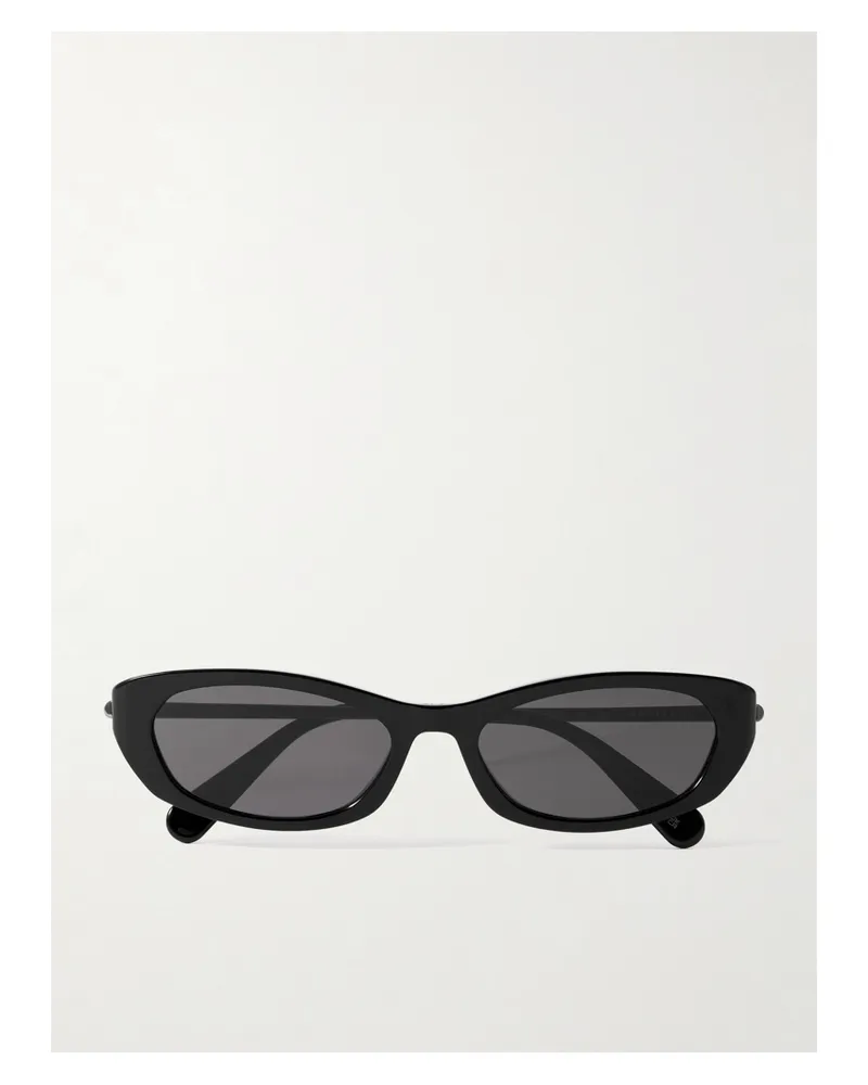 Dior D-moon B2i Stahlgraue Sonnenbrille Mit Cat-eye-rahmen Aus Azetat - Schwarz Schwarz