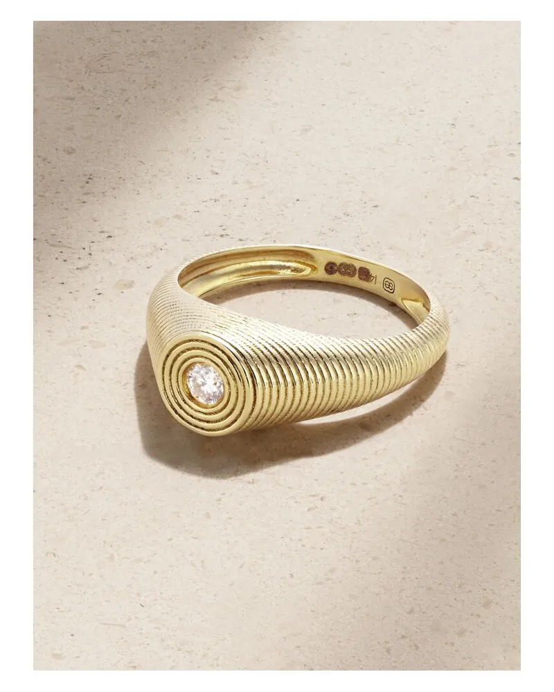 Sydney Evan Ring Aus 14 Karat Gold Mit Diamant Gold