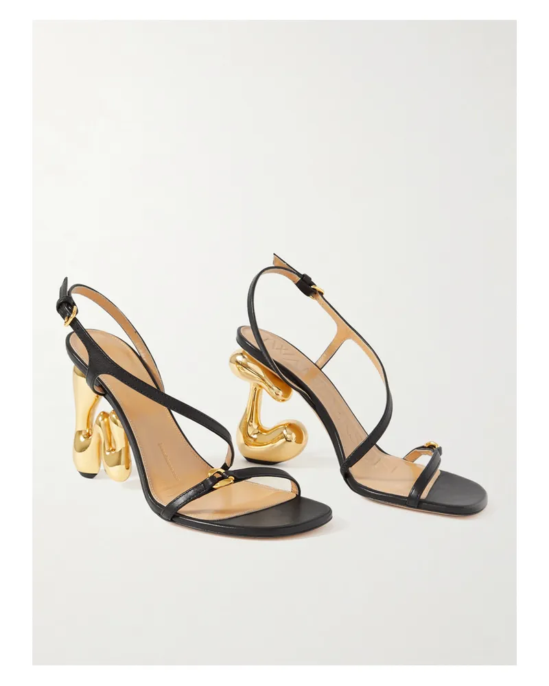 J.W.Anderson Bubble Heel Slingback-sandalen Aus Leder - Schwarz Schwarz