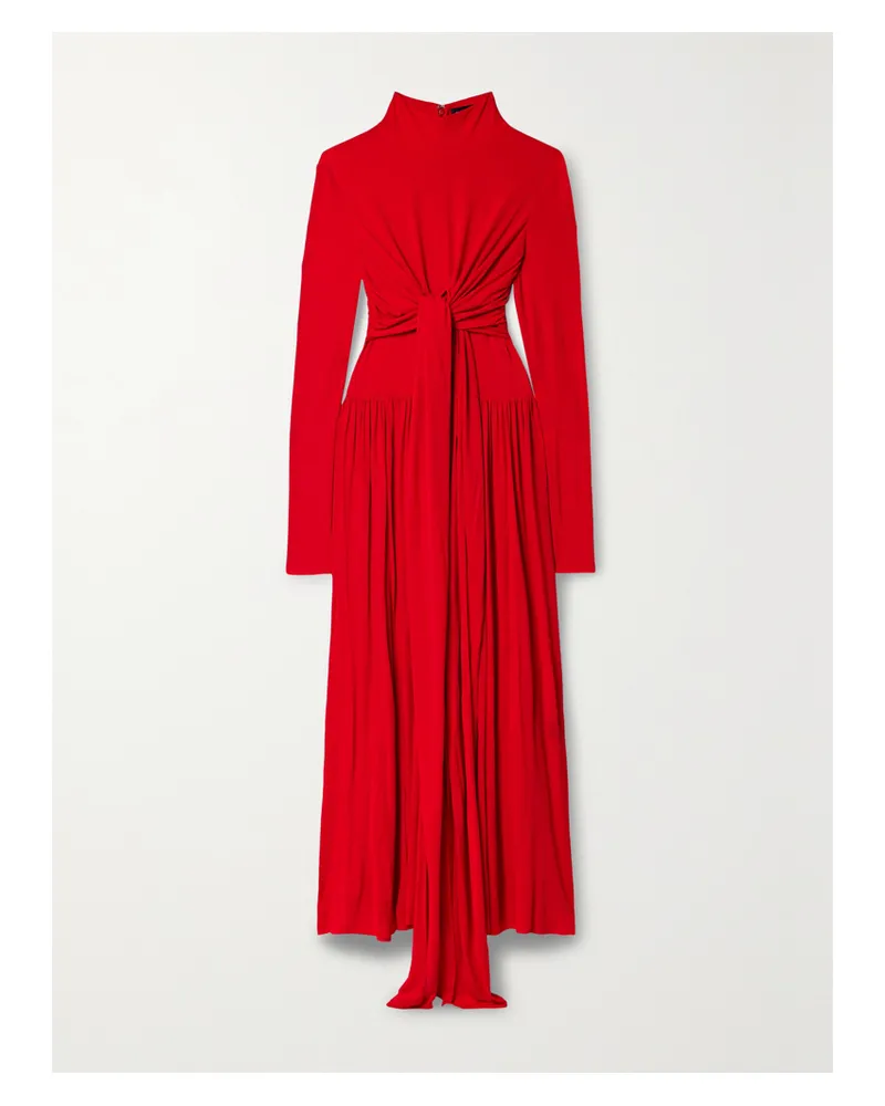 Proenza Schouler Maxikleid Aus Jersey In Wickeloptik - Rot Rot