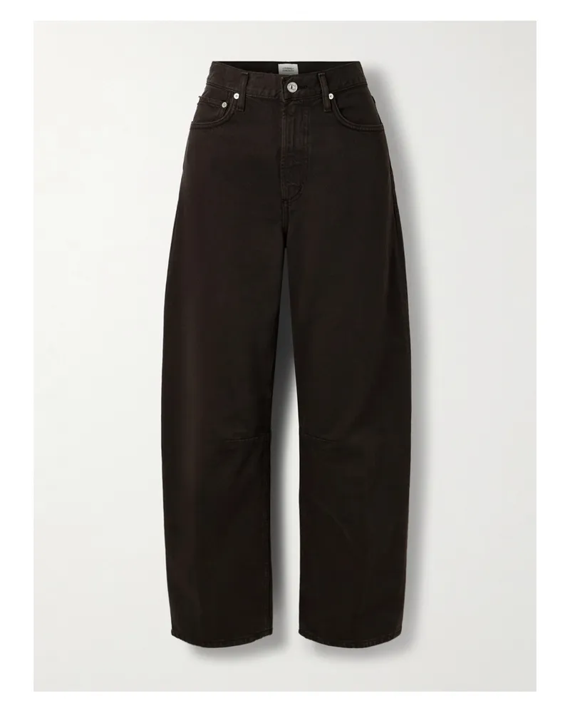 Citizens of humanity Miro Halbhohe Barrel-jeans - Braun Braun