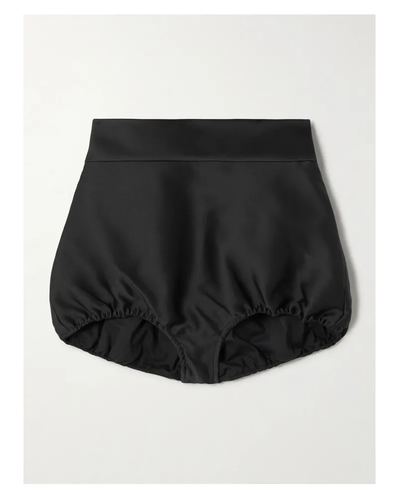 SHUSHU/TONG Shorts Aus Satin - Schwarz Schwarz