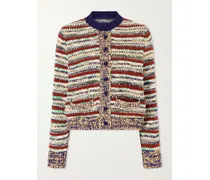 Striped Cotton-blend Cardigan - Multi