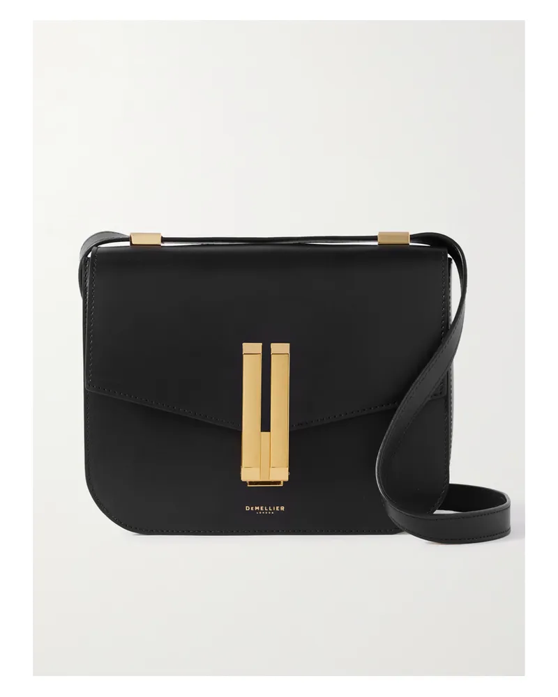 DeMELLIER Vancouver Leather Shoulder Bag - Black Black