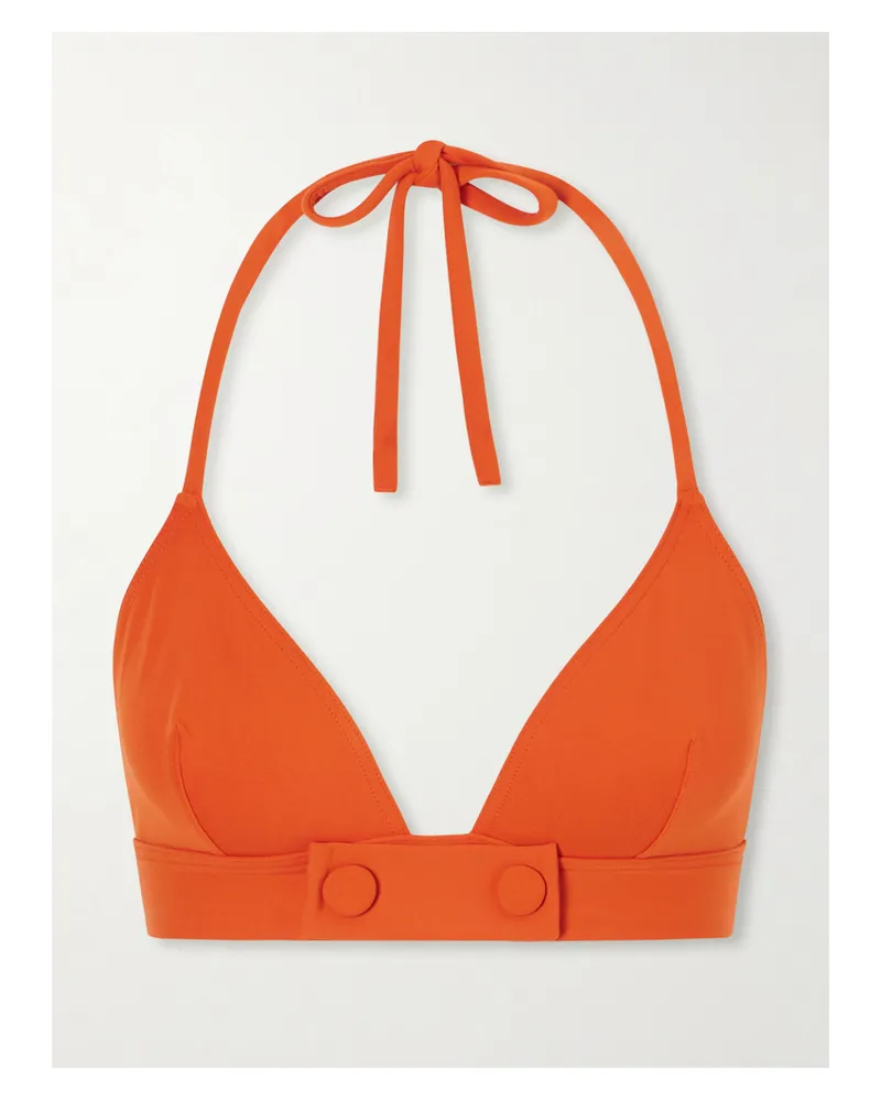 Eres Triangle Bikini Top - Orange Orange