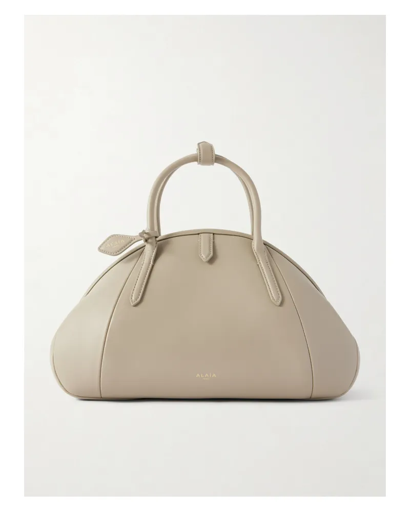 Alaïa Leather Shoulder Bag - Gray Gray