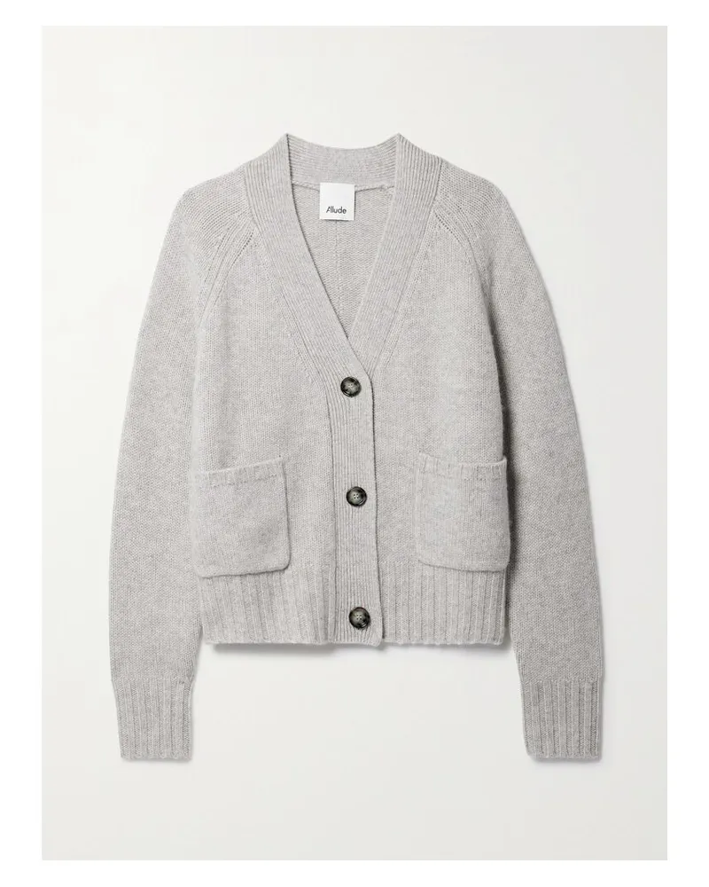 ALLUDE Cardigan Aus Einer Woll-kaschmirmischung - Grau Grau
