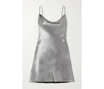 Sidney Minikleid aus Stretch-satin in Metallic-optik