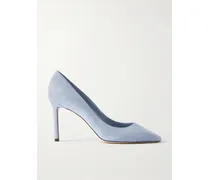 Romy 85 Pumps Aus Veloursleder - Blau