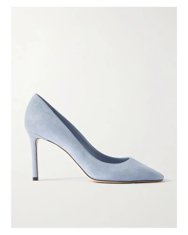 Jimmy Choo Romy 85 Pumps Aus Veloursleder - Blau Blau
