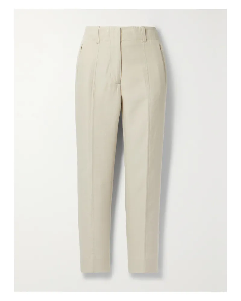 Akris Connor Hose Mit Schmalem Bein Aus Twill Aus Einer Baumwollmischung - Neutral Neutral