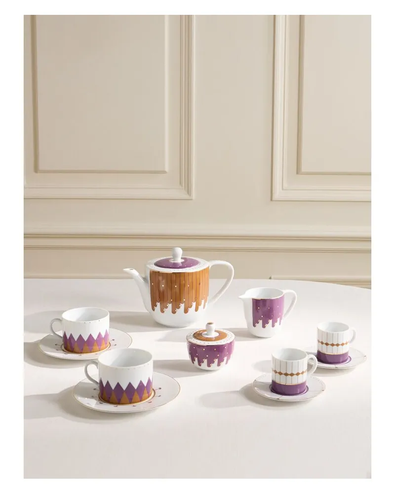 Reflections Copenhagen Teeset Aus 11 Modellen Aus Porzellan - Lila Lila