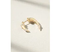 Rainbow K Einzelner Ohrring aus 14 Karat  mit Diamanten Gold