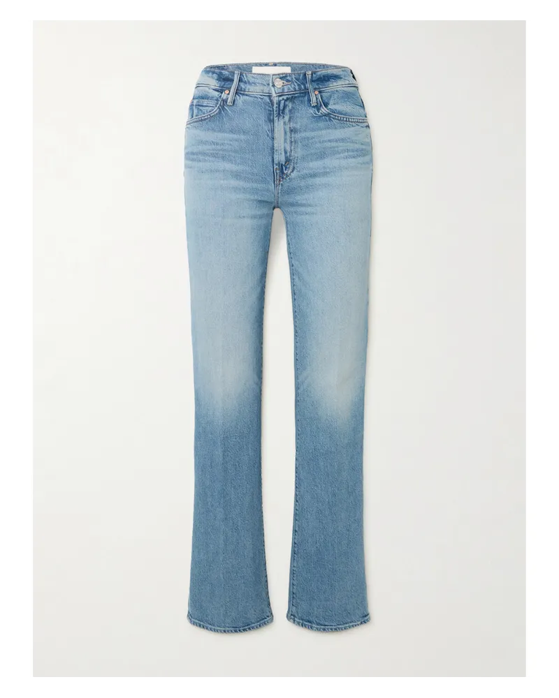 Mother The Kick It Hoch Sitzende Jeans Blau