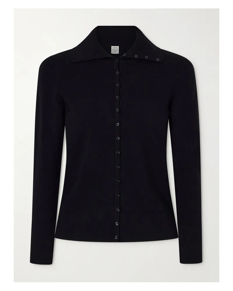 Totême Knitted Cardigan - Black Black