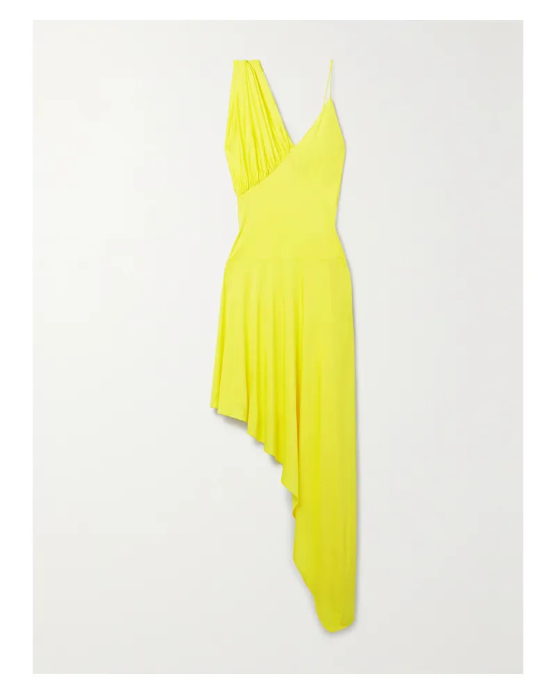 Stella McCartney Asymmetrisches Kleid Aus Jersey - Gelb Gelb