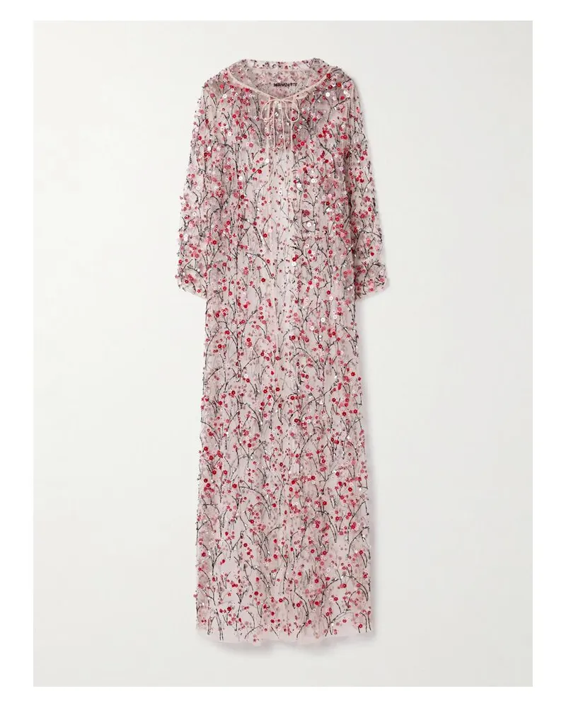 BERNADETTE Christelle Cape Aus Tüll Mit Verzierungen Und Kapuze - Pink Pink