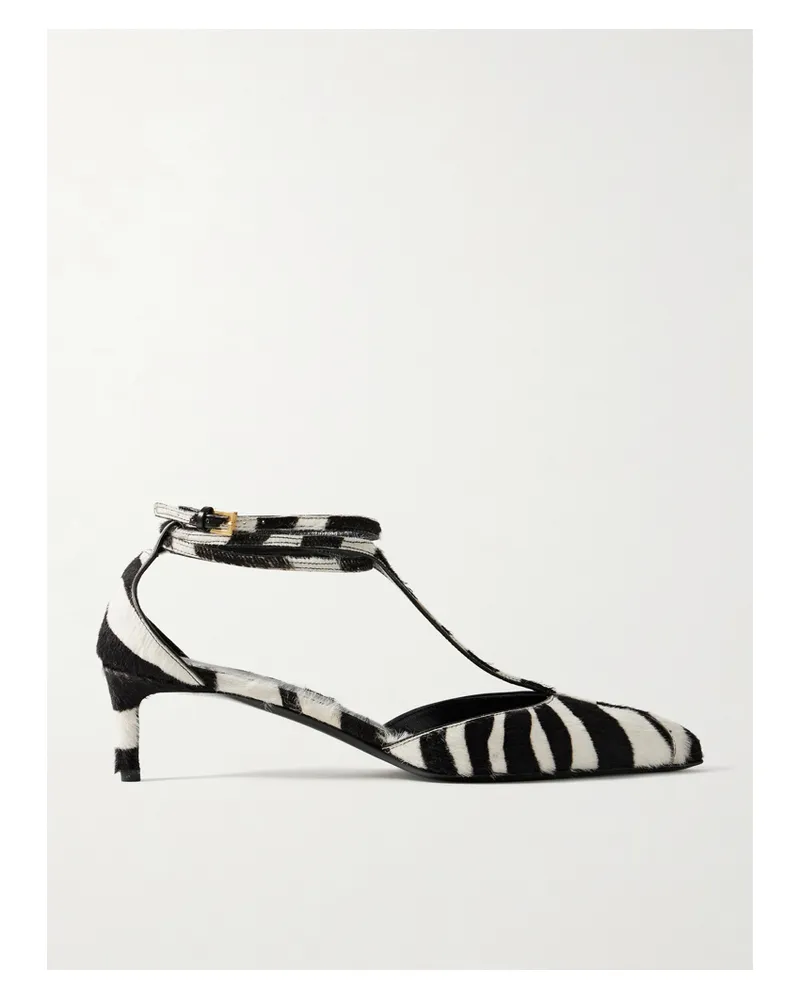 KHAITE Mia Zebra-print Calf Hair Pumps - Animal print Animal