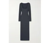 Soft Lounge Long Sleeve Dress – Graphite – Maxikleid