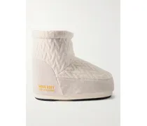 Guest In Residence Icon Low Felt-trimmed Knitted Snow Boots - White