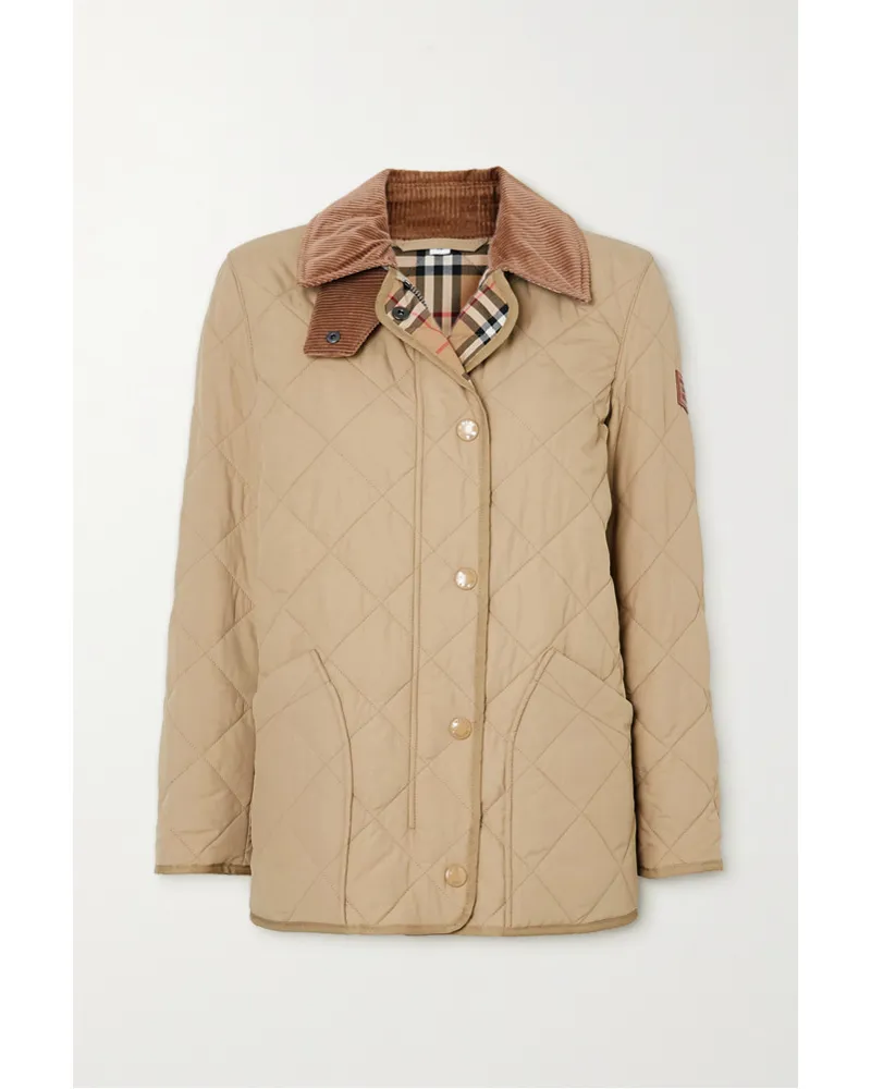 Burberry Jacke aus Gestepptem Shell Neutral