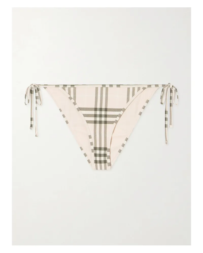 Burberry Sadie Checked Bikini Briefs - Pink Pink
