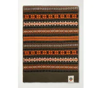 Fair Isle Wool Scarf - Green