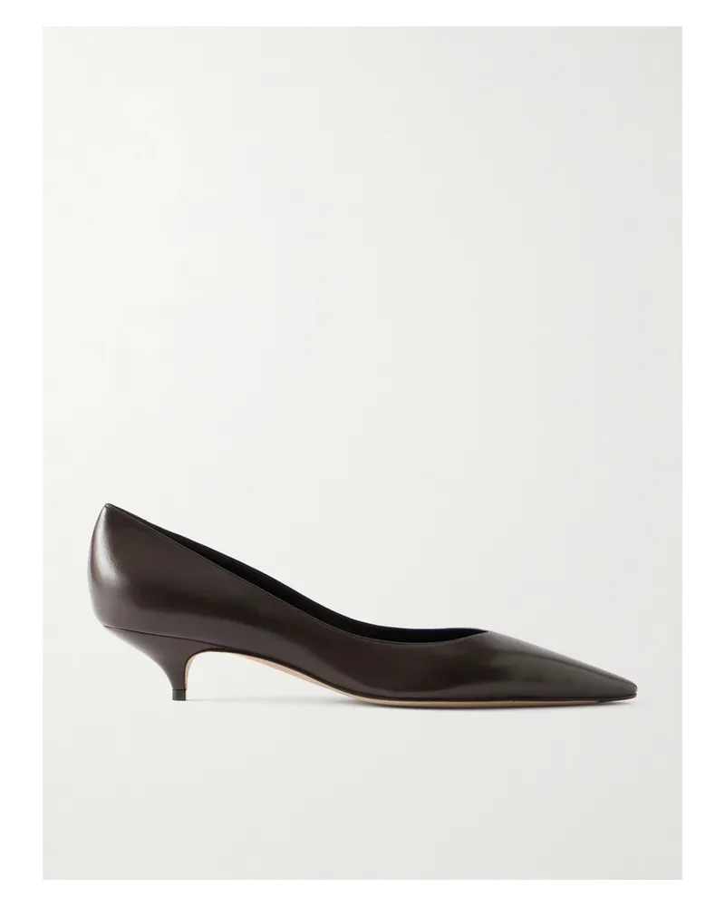 The Row Liisa Leather Pumps - Brown Brown
