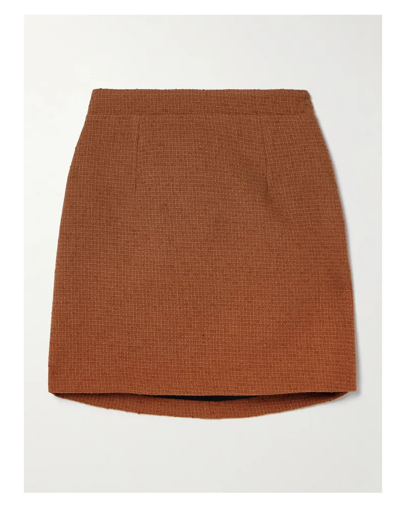 Patou Minirock Aus Tweed Aus Einer Wollmischung - Braun Braun