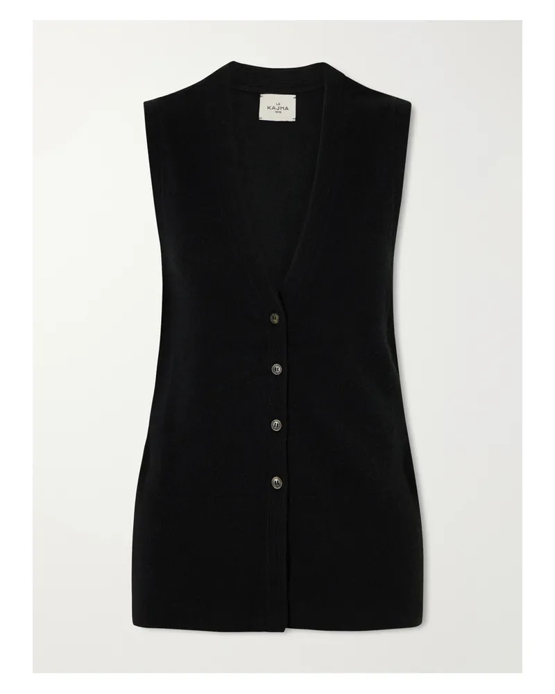 Le Kasha 1918 Soyo Organic Cashmere Fitted Cardigan - Black Black