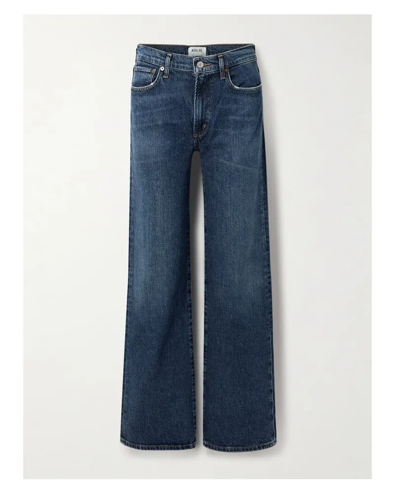 AGOLDE Harper Halbhohe Jeans Mit Weitem Bein - Blau Blau