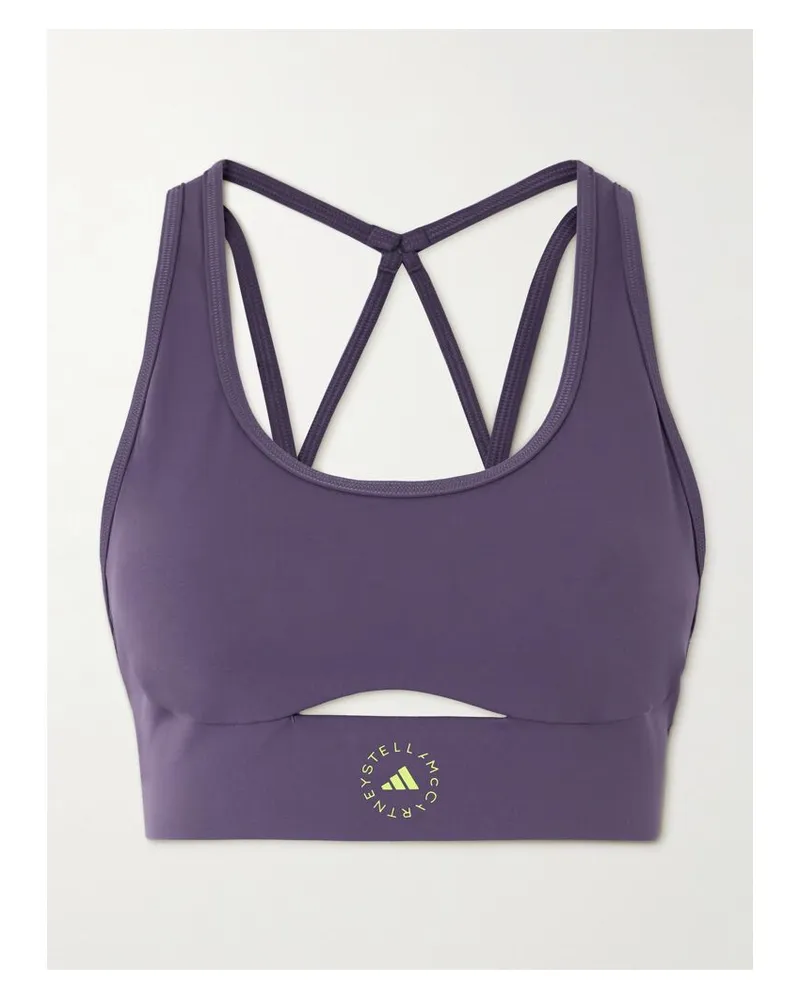 adidas Truestrength Sport-bh Aus Recyceltem Stretch-material Mit Print - Lila Lila