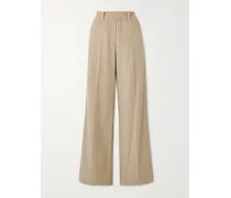 Hose Mit Weitem Bein Aus Cord Aus Einer Baumwollmischung - Neutral