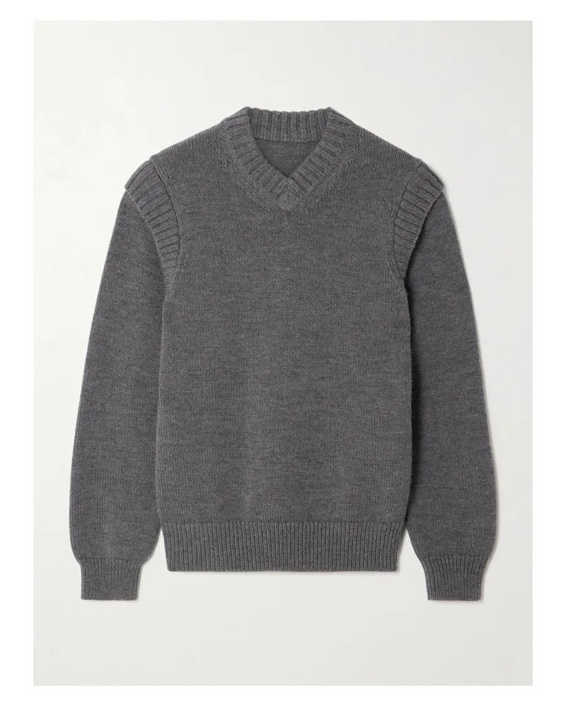 EMILIA WICKSTEAD Pullover Aus Merinowolle - Grau Grau