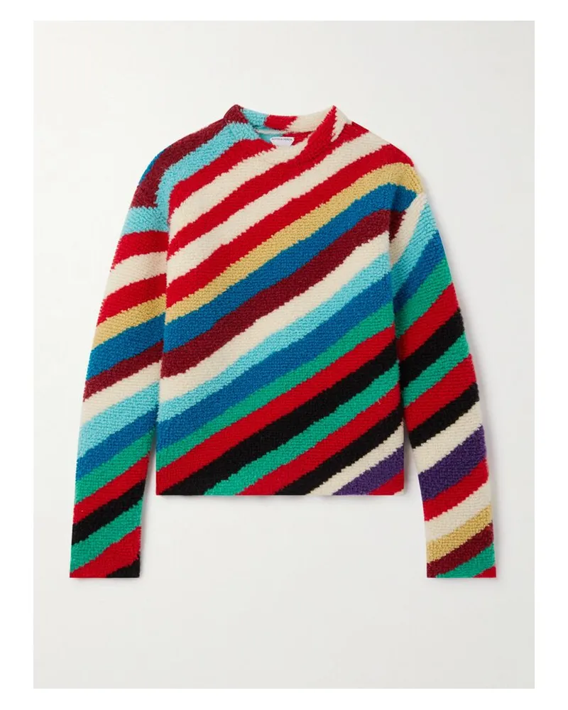 Bottega Veneta Gestreifter Strickpullover Aus Wolle - Mehrfarbig Mehrfarbig