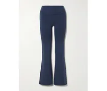 Stretch-cotton Jersey Foldover Pants – Navy – Hose Aus Stretch-jersey Aus Baumwolle Mit Überschlag - Blau