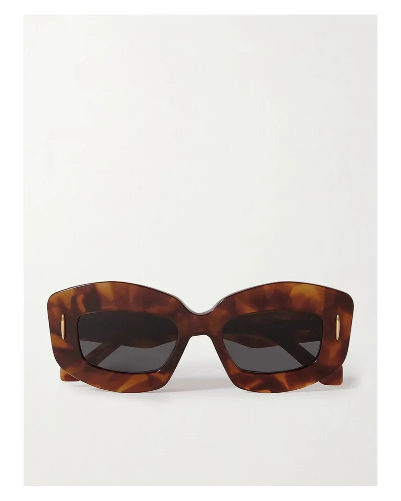 Loewe Screen Sonnenbrille Mit Eckigem Rahmen Aus Azetat In Hornoptik - Braun Braun