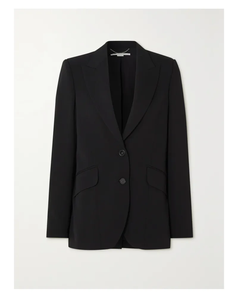 Stella McCartney Net Sustain Stretch-wool Twill Blazer - Black Black