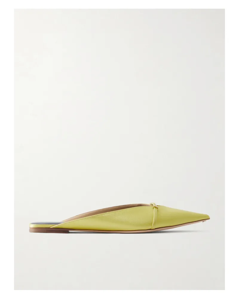 Tom Ford Embellished Satin Mules - Yellow Yellow