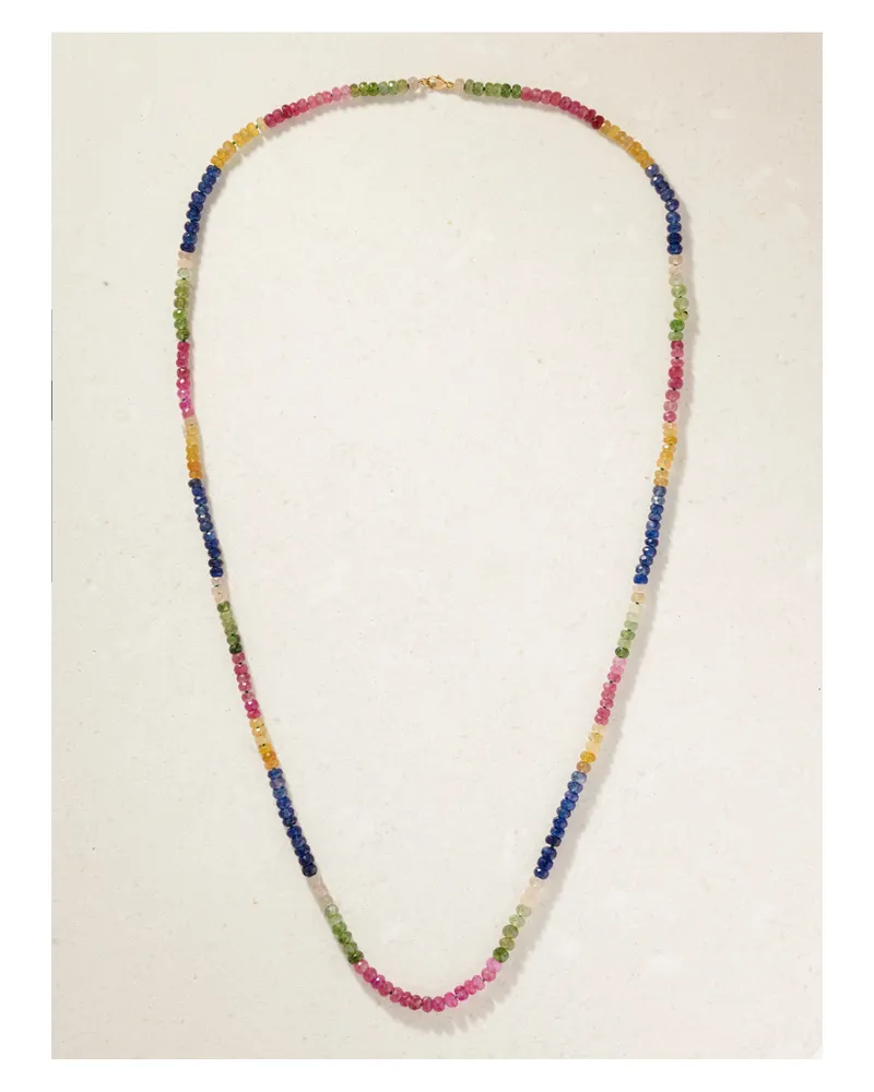 JIA JIA Arizona Jumbo 14-karat Gold Sapphire Necklace - Multi Multi