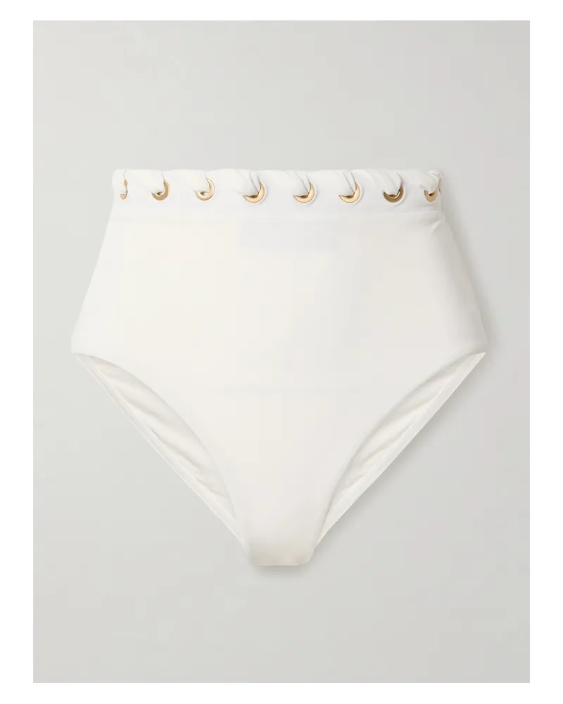 Zimmermann Halliday Bikini-höschen Mit Verzierungen - Elfenbein Elfenbein