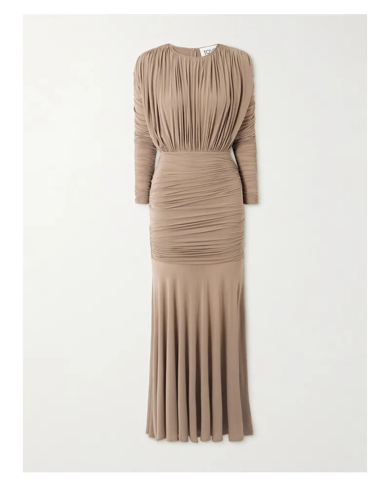 TOVE Sorrel Maxikleid Aus Jersey Mit Raffungen - Neutral Neutral