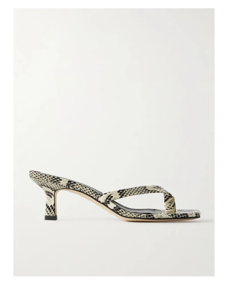 aeyde Wilma Mules Aus Leder Mit Schlangeneffekt - Animal-Print Animal-print