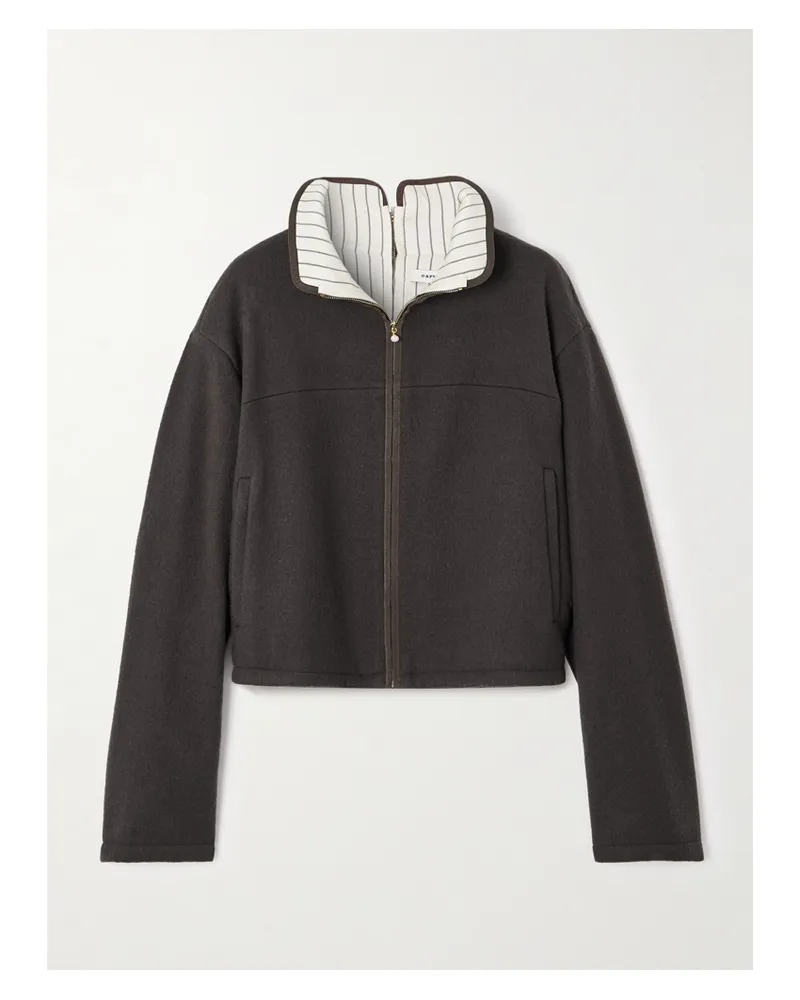 Carven Jacke Aus Wollfilz - Braun Braun