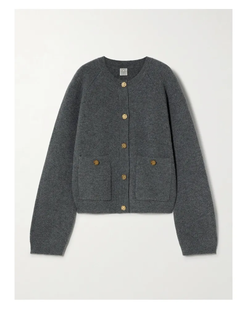 Totême Cardigan Aus Einer Wollmischung - Grau Grau